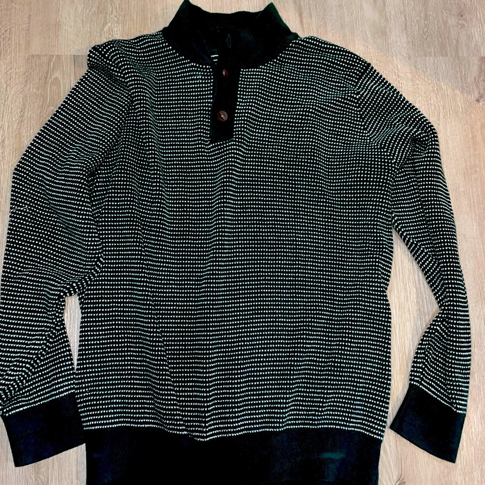LL Bean Green Pullover Shirt XL